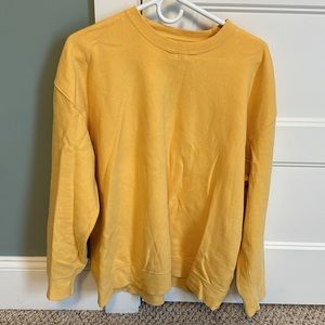 soft yellow crewneck